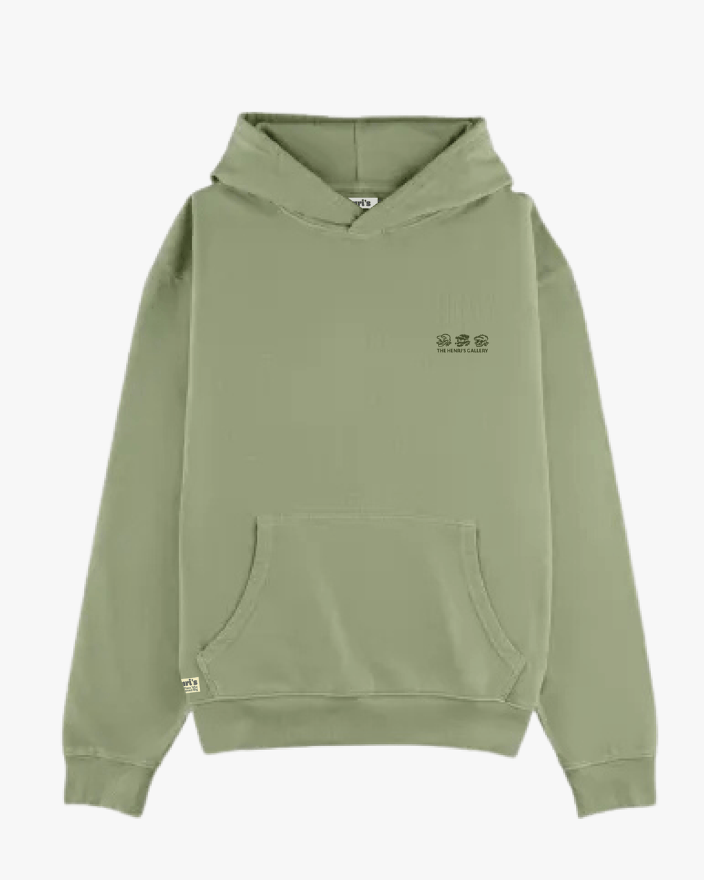THE FACES HOODIE GREEN