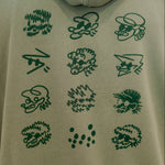 THE FACES HOODIE GREEN